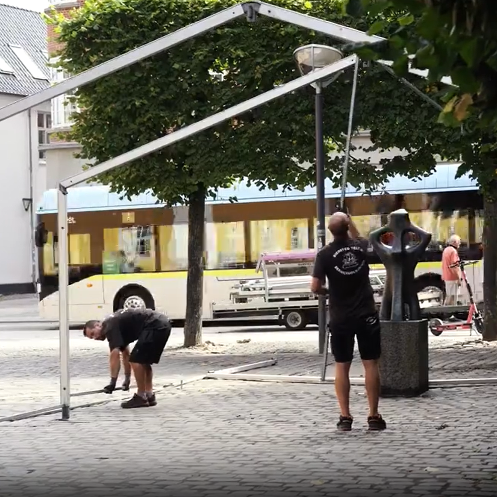 Teltudlejning i Aalborg med festtelt opsat til privat arrangement